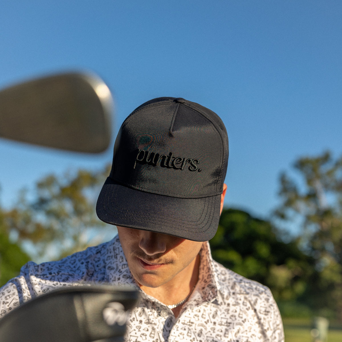 Black on Black Punters Cap