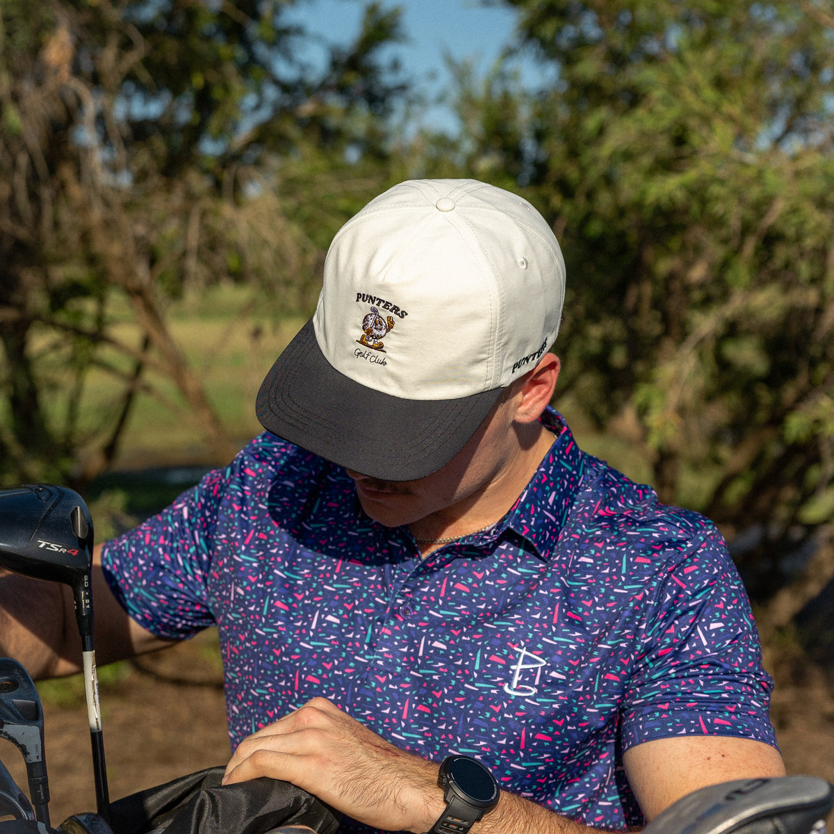 Two Tone Punters Golf Club Cap