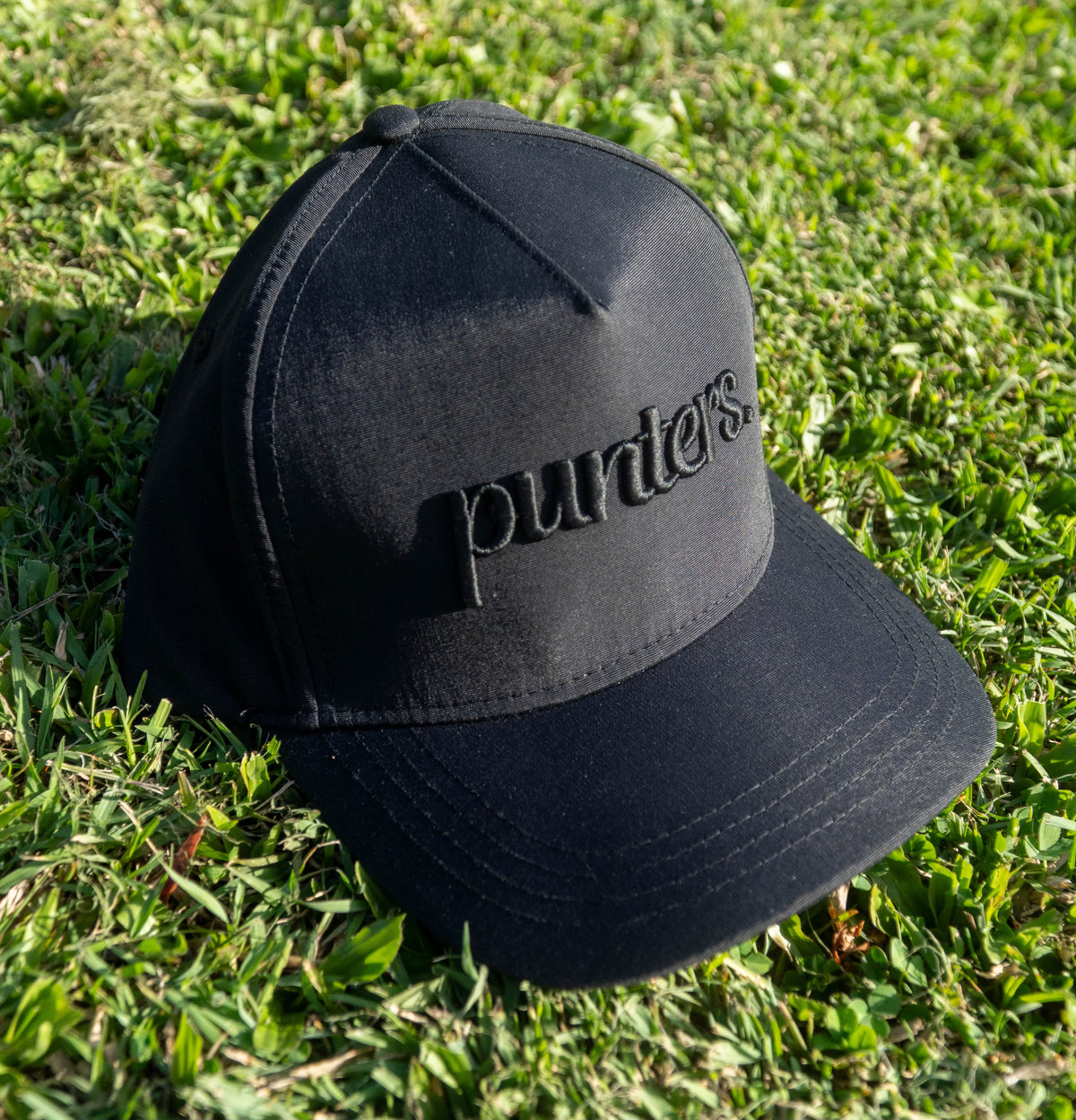 Black on Black Punters Cap